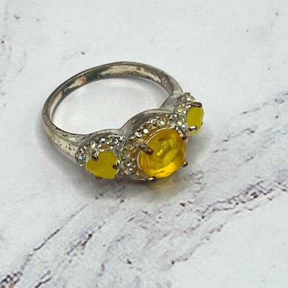 Fall/Autumn orange, brown, yellow ring lot of 10 - Picture 9 of 12